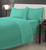 Harper Lane Bright Solid Blue Radiance 3-Piece Sheet Set Twin 66x96