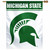 NCAA Michigan State Spartans 27-by-37 inch Vertical Flag