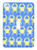 3dRose lsp_212632_1 Print of Yellow Crab Repeat On Blue - Single Toggle Switch