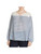 Vince Camuto Womens Blue Striped Long Sleeve Split Peasant Top Plus 3X