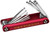 Performance Tool W9132 Alum SAE Folding Hex Key Set