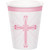 Creative Converting Blessings Hot/Cold Paper Cups Party Supplies, Pink