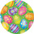 Creative Converting Easter Eggs Paper Plates, 9", Multi-color