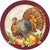 Creative Converting Traditional Turkey Paper Plates, 9", Multi-color
