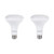 SYLVANIA LightSHIELD BR30 Germicidal LED Light Bulb, 9W=65W, 10 yr, Dimmable, 650 lm, 2700K, Soft White - 2 Pack (41067)