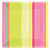 Amscam 8 Count Sunny Stripe Pink Square Plate, 7", Multicolor
