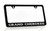 Grand Cherokee Wordmark Black Coated Metal License Plate Frame Holder