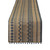 DII Woven Tabletop Collection Natural Jute, Table Runner, 14x72, Mineral Aztec Print