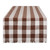 DII Heavyweight Fringed Check Tabletop Collection, Table Runner, 14x108, Bark Brown
