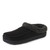 Dearfoams Men's Indoor/Outdoor Breathable Memory Foam Clog Offered in Wide Widths, Black (Twill), Medium