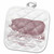 3D Rose Pink Pig Pot Holder, 8 x 8