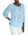 NIC+ZOE in Stitches Top Blue Multi XL (US 16-18)