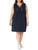 Tommy Hilfiger Women's Plus Work-Friendly Lace Up Sleeveless Dress, Sky CAPT