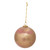 Creative Co-Op Glass Ball Ornament, Marbled Pink and Gold Finish