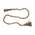 Creative Co-Op Wood Jute Tassels, Natural Bead Garland