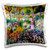 3D Rose Print Painting Monet Garden Pillow Case, 16" x 16"