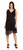 Adrianna Papell Women's Chiffon Overlay Sheath Dress, Black