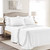 Lush Decor Reyna 4 Piece Ruffle Sheet Set, Twin, White