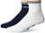 Lacoste Men's 2 Graphic Croc 3 MULTI PACK SOLID JERSEY ANKLE SOCKS, Marine/Blanc, 13-16 US