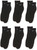 Nike Men's Everyday Cushion Ankle Training 6 Pair Socks, Black/White, X-Large