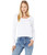 Tommy Hilfiger Women's Long Sleeve Scoop Neck Tee, Bright White, X-Large
