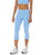 Amazon Essentials Women's Active Sculpt Mid Rise Capri Legging, French Blue, Large