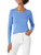 Amazon Essentials Women's Long-Sleeve Lightweight Crewneck Sweater (Available in Plus Size), Blue, Medium