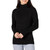 Amazon Essentials Women's Soft Touch Funnel Neck Cable Sweater, Black, Large