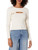 The Drop Women's Nomi Cropped Sweater Top, Whisper White, L