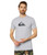 Quiksilver Mens Classic Fit Cotton Tees - Comp Logo (Athletic Heather, XX-Large)