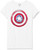 Marvel girls Marvel the Falcon and Winter Soldier Paint Shield Short Sleeve Tee T Shirt, White, X-Small US