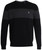 Chaps Men's Sweater - Midweight Classic Fit Cotton Crewneck Striped Pullover Sweater for Men (S-2XL), Size Medium, Solid Black