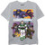 Disney Boys' Big Lightyear Zurg vs Buzz & Crew Short Sleeve Tee, Heather Grey, 18-20