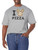 Disney Big & Tall Classic Mickey Pizza Men's Tops Short Sleeve Tee Shirt, Athletic Heather, XX-Large Tall