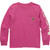 Carhartt Girls' Little Long-Sleeve Pocket Tee T-Shirt, Super Pink Heather, 6X