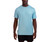 Spyder Men's Standard Quick Dry Short Sleeve Solid Rashguard, Blue Haze, Medium