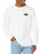 Billabong Men's Classic Long Sleeve Graphic Logo Tee, Crayon Wave White