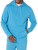 Amazon Essentials Men's Lightweight Long-Sleeve French Terry Hooded Sweatshirt (Available in Big & Tall), Turquoise Blue, Large