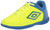 Umbro Boy's Classico XI IC Jr. Soccer Indoor Shoe, Yellow/Blue/White, 11 Little Kid