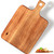 PREMIUM ACACIA Cutting Board with Handle (16"x10") Rectangular Acacia Wooden Cutting Board for Kitchen Chopping Boards for Meat, Cheese, Bread, Vegetables & Fruits