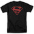 T-Shirt - Superman-Red On Black Shield (Small)