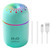 Portable Humidifiers for Bedroom Small Humidifier-300ml Cool Mist Humidifier for Plants, Mini room Humidifier for Bedroom,Desk Humidifier for office,Quiet,Auto Shut-Off, 2 Mist Modes-green