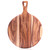 Acacia Wood Cutting Board Pizza Peel - EVNSIX Round Cutting Boards with Handle for kitchen,Wooden Chopping Board Countertop for Meat, Bread, Vegetables Fruits Charcuterie Cheese Serving Paddle Board