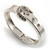 Avalaya Polished Silver Tone Crystal Belt Hinged Bangle Bracelet