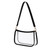 Leanoria Clear Tote Bag Stadium Approved Clear Purse PVC Handbag Retro Classic Transparent Bag for Work Concert (Black)