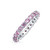Bling Jewelry Cubic Zirconia Pink CZ Band Stackable Eternity Anniversary Wedding Band Ring For Women For Teen .925 Sterling Silver