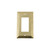 Nostalgic Warehouse 720097 Deco Switch Plate with Single Rocker, Unlacquered Brass
