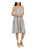 London Times Womens Blue Striped Sleeveless Square Neck Midi Shift Dress 8P