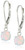 Amazon Collection 925 Sterling Silver 6mm Round October Birthstone Created Opal Dangle Earrings for Women with Leverbacks