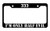 Slap-Art 333 I'm only Half Evil Funny License Plate Frame Holder